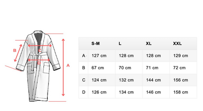 Long Waffle Fabric Robe for Men